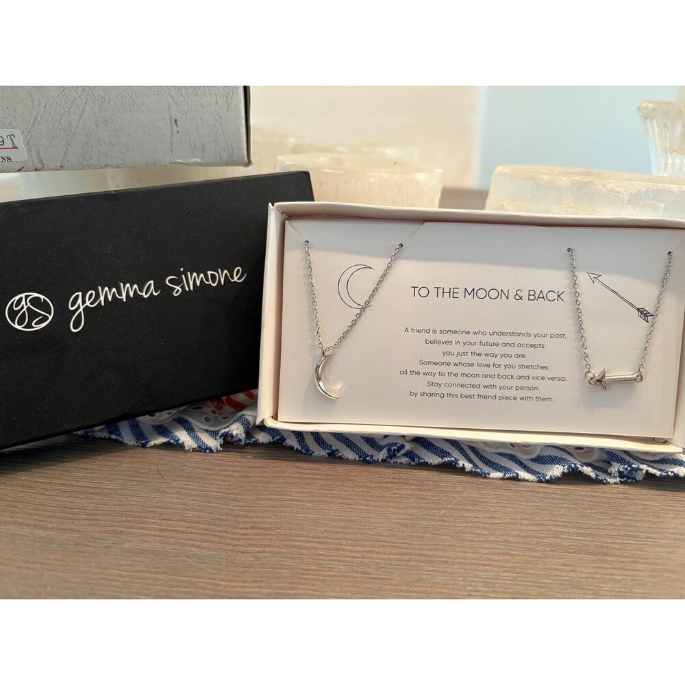 Gemma Simone to the moon and back set of necklaces NIB